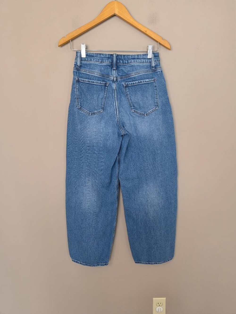 Quince Bella Stretch Barrel Jeans in Atlantic Blue Size 26 - Picture 11 of 11